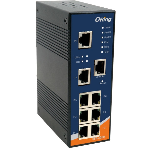 IES-3080 Switch industrial cu management cu 8 porturi Ethernet