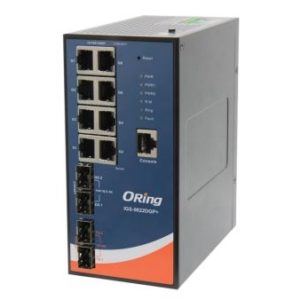 Switch industrial cu management cu 12 porturi- 8 Gigabit Ethernet 2 sloturi SFP 2.5G si 2 sloturi SFP 10G