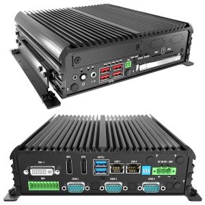 Calculator industrial rugged fanless cu procesor Intel Core i7, i5 sau i3, 5 porturi seriale, 2 porturi Gigabit Ethernet