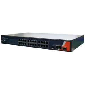 Switch industrial de rack cu management cu 26 porturi- 24 Ethernet si 2 Combo SFP Gigabit